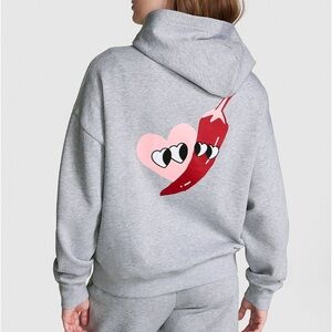 Victoria’s Secret PINK IVY FLEECE CAMPUS HOODIE XSMALL